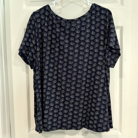 Lane Bryant Embroidered Tassel Boho Blouse Plus Size 18/20 Short Sleeve Peasant - Picture 9 of 15